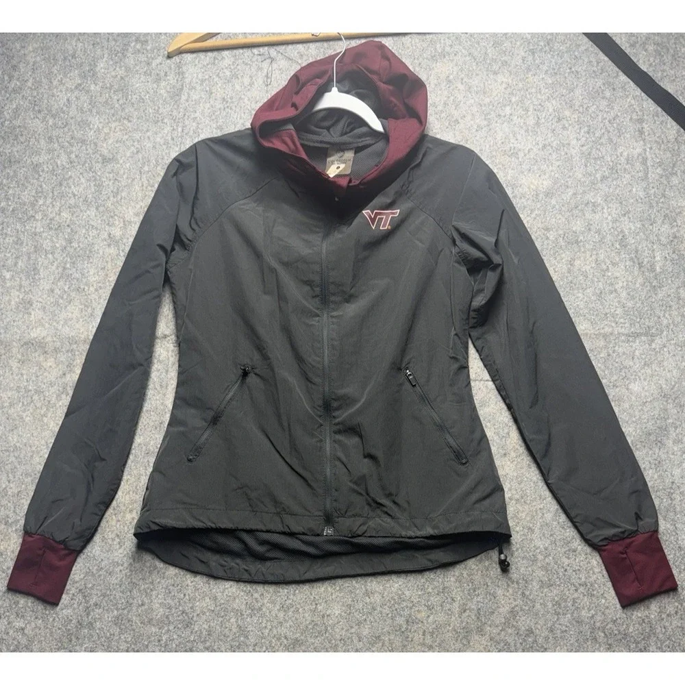 Virginia Tech‎ Jacket Women's Small Nike Full Zip Hoodie Sweatshirt Hokies